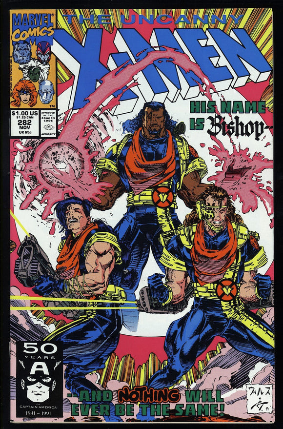 Uncanny X-Men #282 Marvel 1991 (NM-) 1st Cameo Appearance of Bishop!