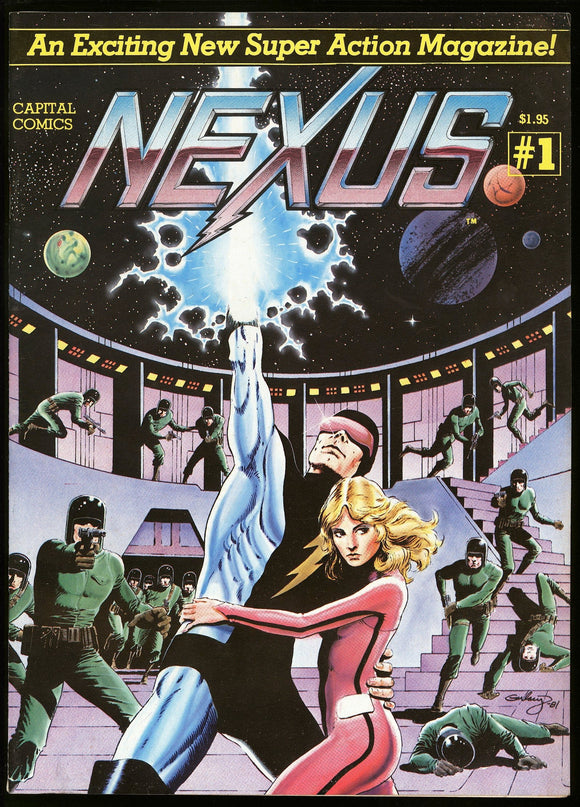 Nexus Vol. 1 #1 Capital Comics 1981 (VF+) 1st Appearance! Poster Inside