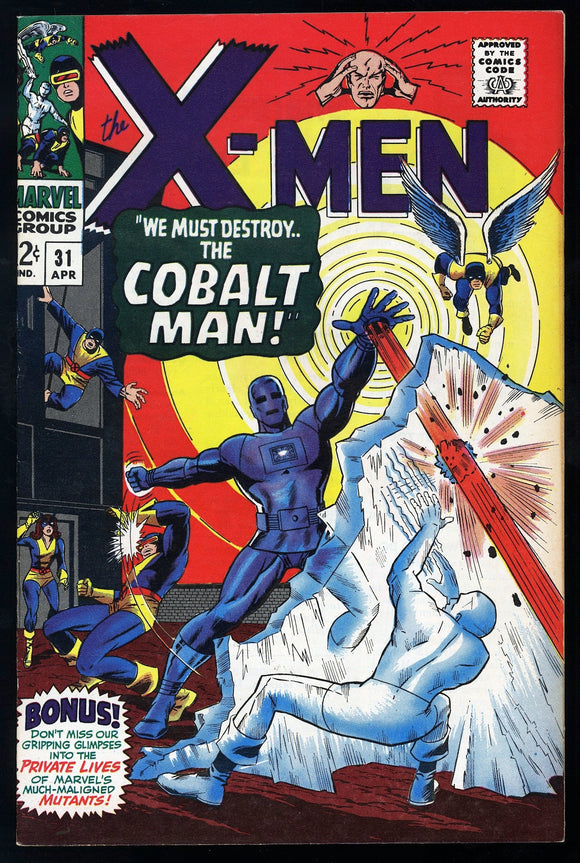 X-Men #31 Marvel Comics 1966 (FN+) 1st Appearance of Cobalt Man!