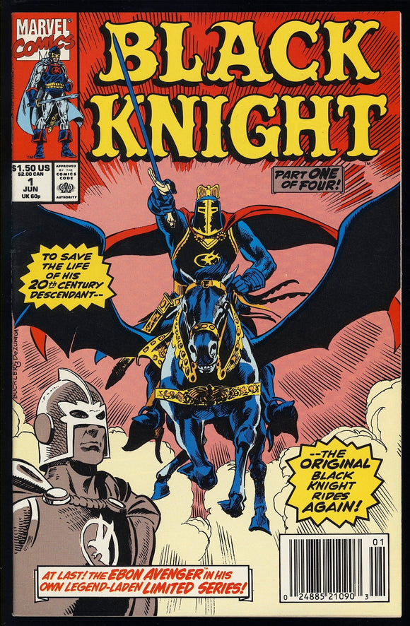 Black Knight #1 Marvel 1990 (NM) 1st Solo Series! NEWSSTAND!