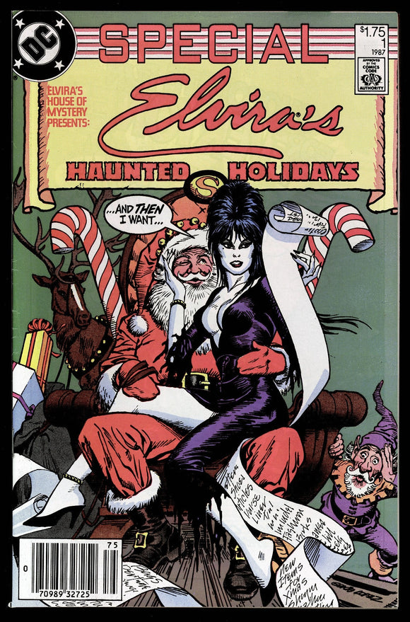 Elvira's House of Mystery Special #1 DC 1987 (VF/NM) Canadian Variant!