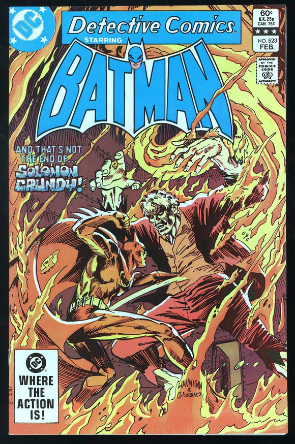 Detective Comics #523 DC 1983 (NM-) 1st Cameo App of Killer Croc!