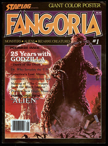 Fangoria # 1 Aug. 1979 (FN/VF) First Issue! Godzilla w/ Attached Poster!