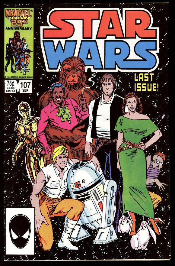 Star Wars #107 Marvel 1986 (NM) Final Issue! HIGH GRADE!