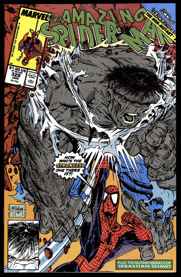 Amazing Spider-Man #328 Marvel 1990 (NM) Classic McFarlane Cover!