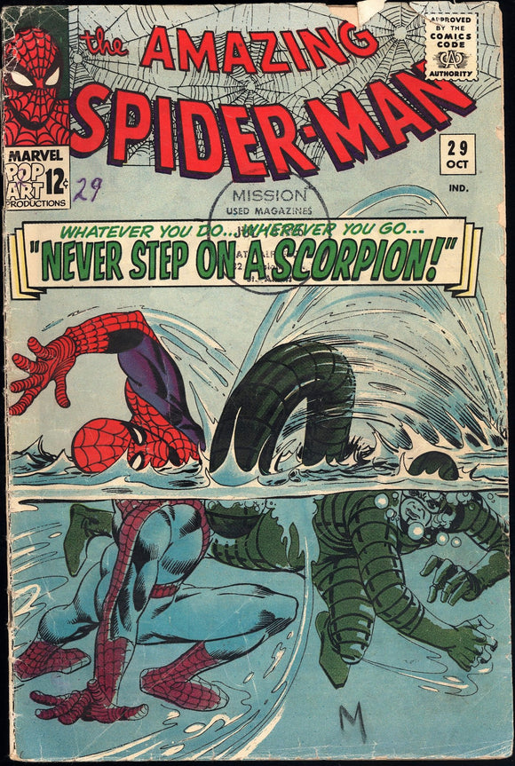 Amazing Spider-Man #29  FR/GD (1965) 2nd app. of Scorpion!