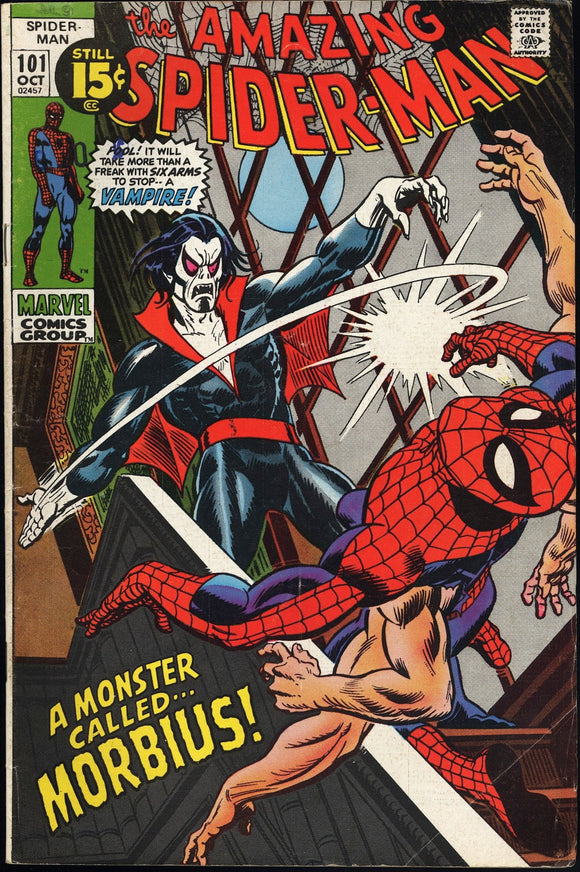 Amazing Spider-Man #101 FN- (1971) 1st appearance of Morbius!