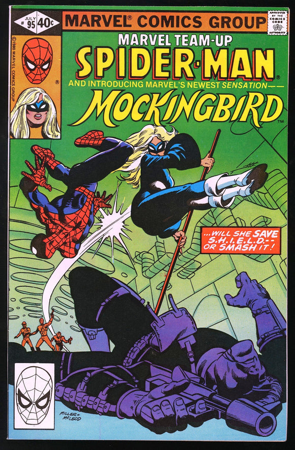 Marvel Team-Up #95 Marvel 1980 (VF+) 1st Appearance of Mockingbird!