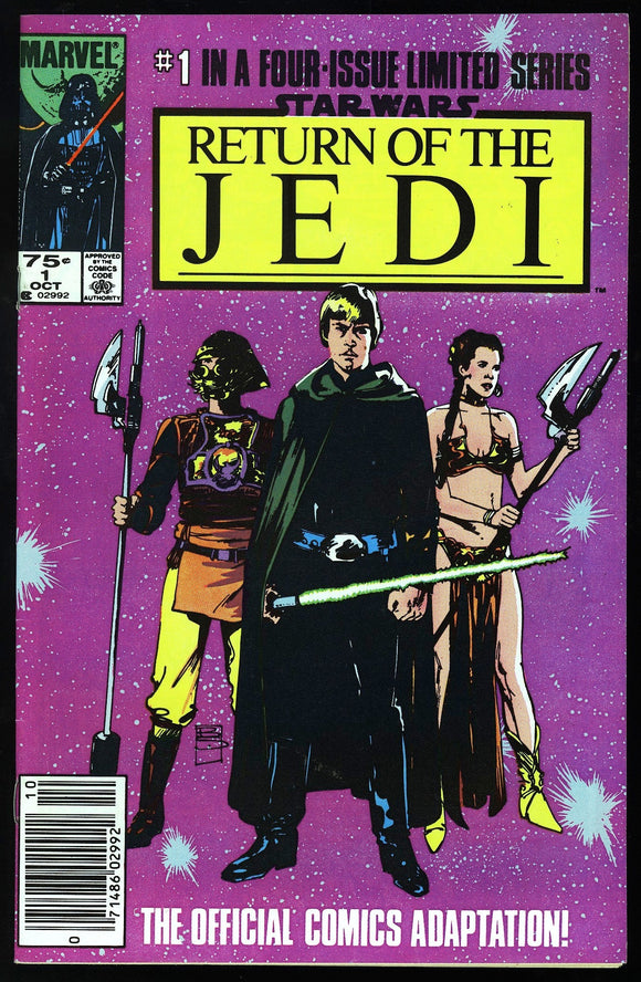 Star Wars Return of the Jedi #1 Marvel 1982 (NM-) Canadian Price Variant!