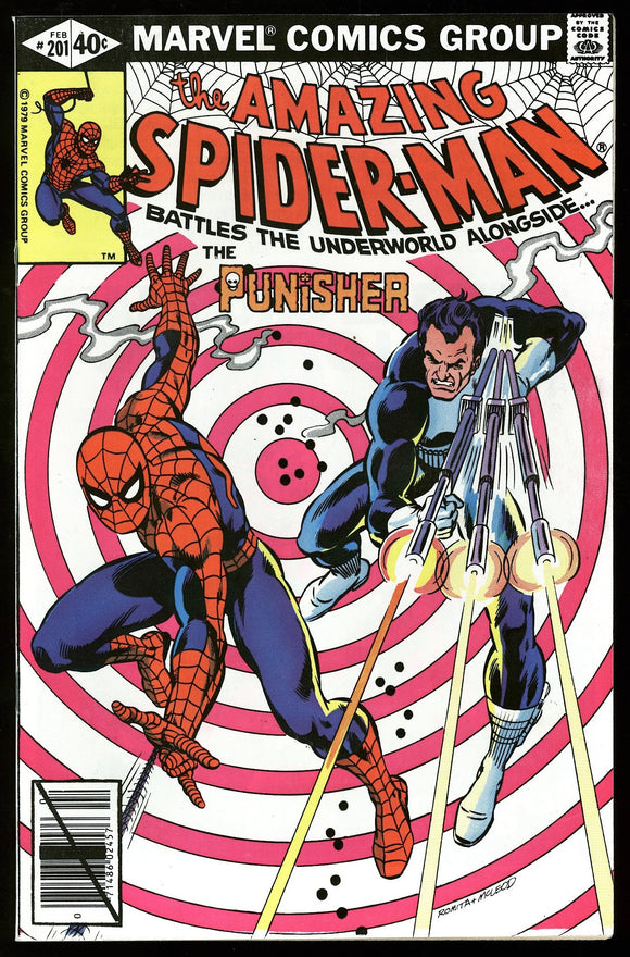 Amazing Spider-Man #201 Marvel 1979 (NM-) Classic Punisher Cover!