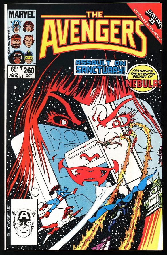 Avengers #260 Marvel 1985 (NM+) 1st Cover Appearance of Nebula!