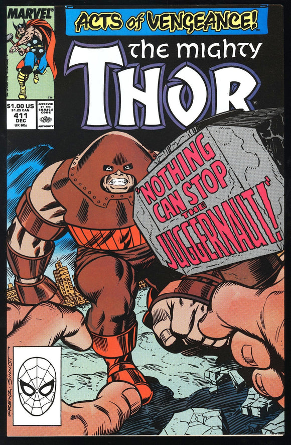 Thor #411 Marvel 1989 (NM+) 1st Cameo App of the New Warriors!