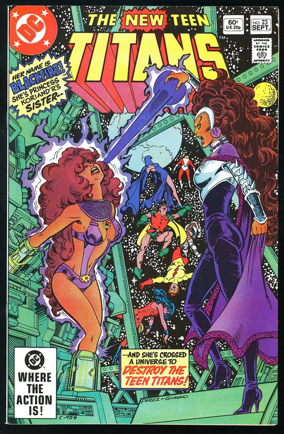New Teen Titans #23 DC 1982 (NM-) 1st Appearance of Blackfire!