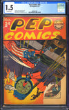 Pep Comics #24 CGC 1.5 (1942) MIJ Magazines WW2 Cvr! Early Archie