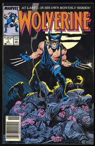 Wolverine #1 Marvel 1988 (NM-) 1st App of Patch! NEWSSTAND!