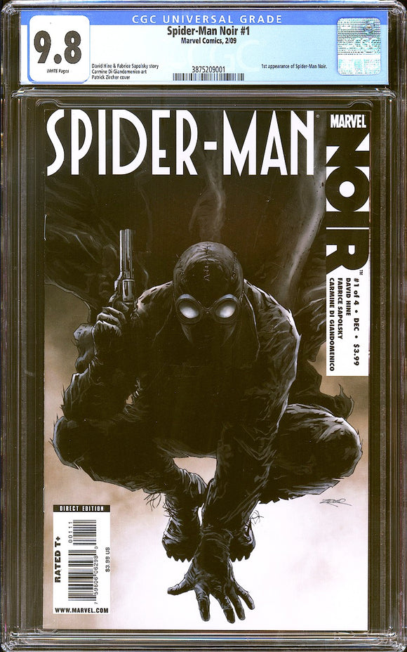 Spider-Man Noir #1 CGC 9.8 (2009) 1st Appearance of Spider-Man Noir!
