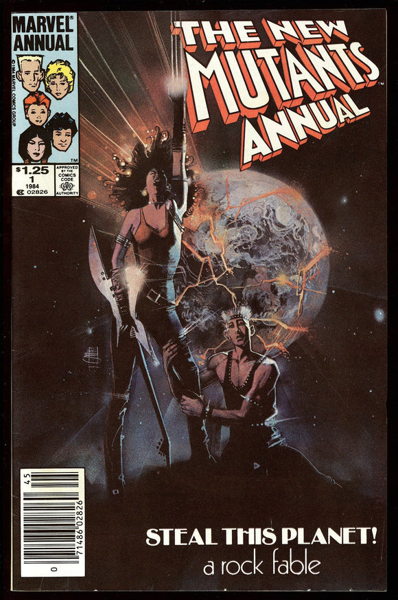 New Mutants Annual #1 Marvel 1984 (VF/NM) Canadian Price Variant!