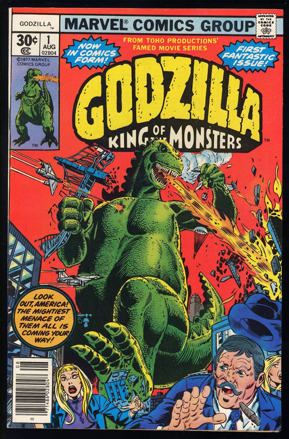 Godzilla #1 Marvel 1977 (VF/NM) 1st US Ongoing Godzilla Series!