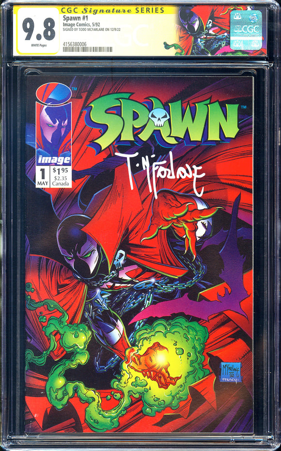 Spawn #1 CGC 9.8 (1992) 1st App of Spawn! Signed by Todd McFarlane!
