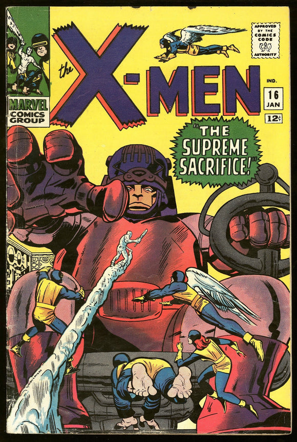 X-Men #16 Marvel Comics 1966 (VG) 3rd Appearance of the Sentinels!