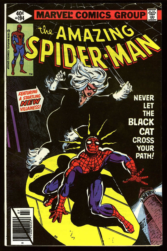 Amazing Spider-Man #194 Marvel 1979 (NM-) 1st App of the Black Cat!