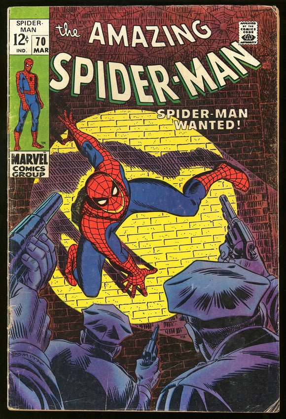 Amazing Spider-Man #70 Marvel 1969 (GD+) 1st Cameo of Vanessa Fisk!