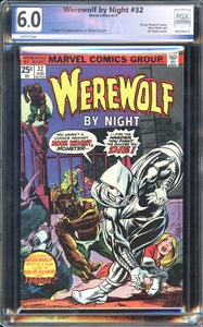 Werewolf by Night #32 PGX 6.0 (1975) Origin & 1st App of Moon Knight!