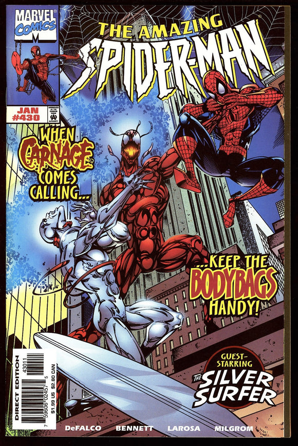 Amazing Spider-Man #430 Marvel 1998 (NM-) 1st App of Cosmic Carnage!
