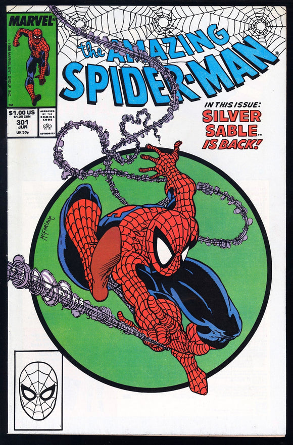 Amazing Spider-Man #301 Marvel 1988 (VF) ASM #300 Cover Homage!