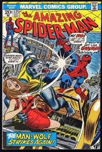 Amazing Spider-Man #125 Marvel 1973 (FN+) 2nd App of Man-Wolf!