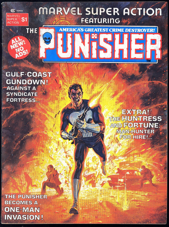 Marvel Super Action #1 1976 (FN+) Featuring The Punisher! Bob Larkin!