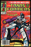 Transformers #3 Marvel 1984 (NM-) Canadian Price Variant! Spider-Man!