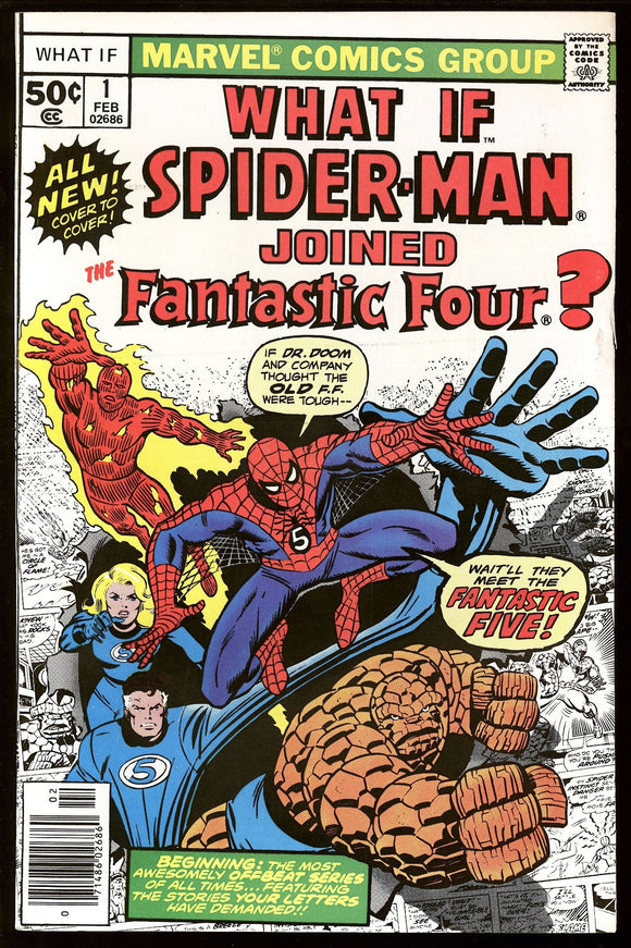 What If? #1 Marvel 1977 (VF-) 1st Issue! Spider-Man Joined FF?