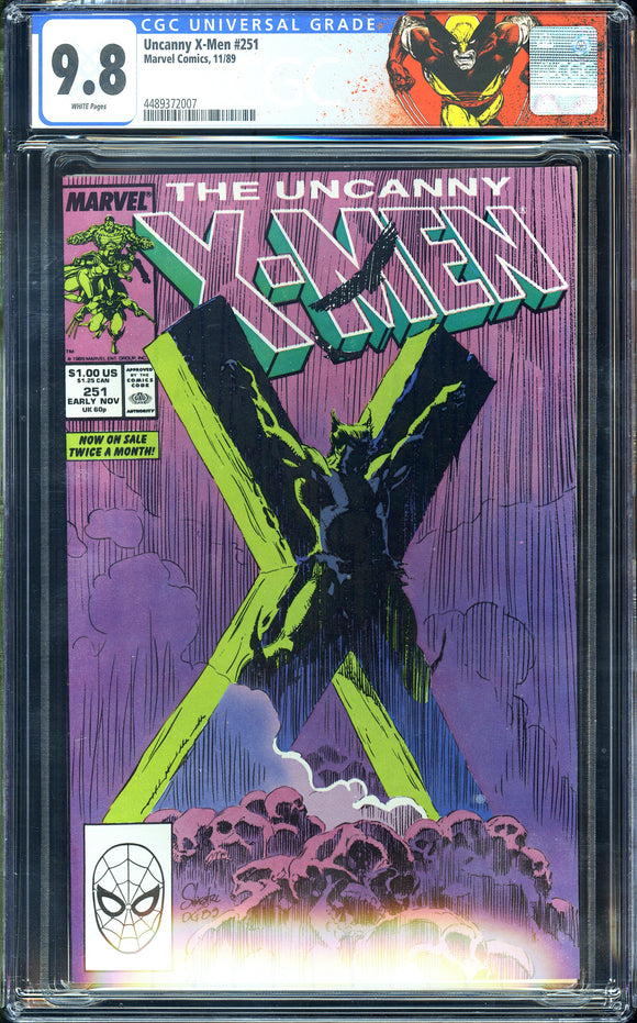 Uncanny X-Men #251 CGC 9.8 (1989) Iconic Wolverine Cover!