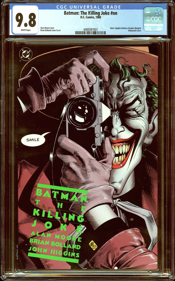 Batman The Killing Joke CGC 9.8 (1988) Joker Cripples Barbara Gordon!