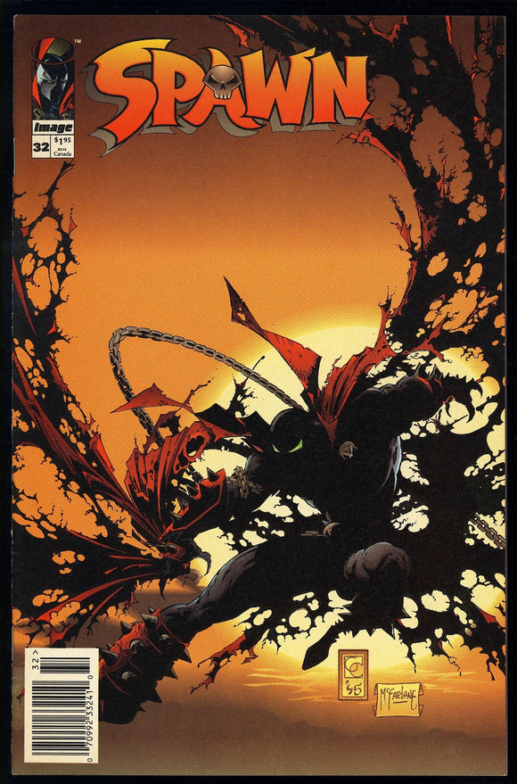 Spawn #32 Image 1995 (NM-) Alan Moore Backup Story! NEWSSTAND!