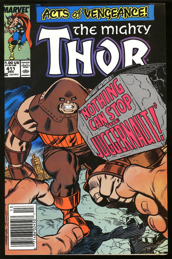 Thor #411 Marvel 1989 (NM) 1st Cameo App New Warriors! NEWSSTAND!