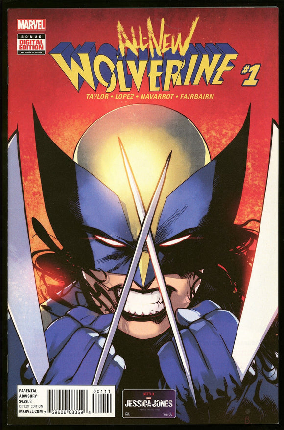 All-New Wolverine #1 Marvel 2016 (NM+) 1st Laura Kinney as Wolverine!