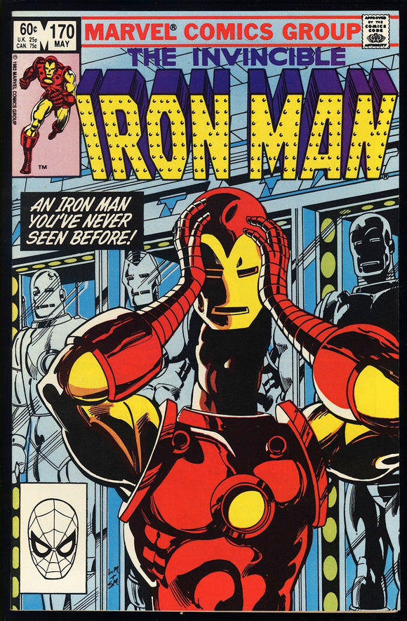 Iron Man #170 Marvel 1983 (NM-) 1st Full James Rhodes as Iron Man!