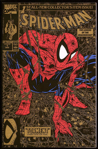 Spider-Man #1 Marvel 1990 (NM+) Todd McFarlane Gold Edition!