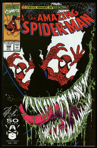 Amazing Spider-Man #346 Marvel 1991 (NM-) Classic Larsen Venom Cover!