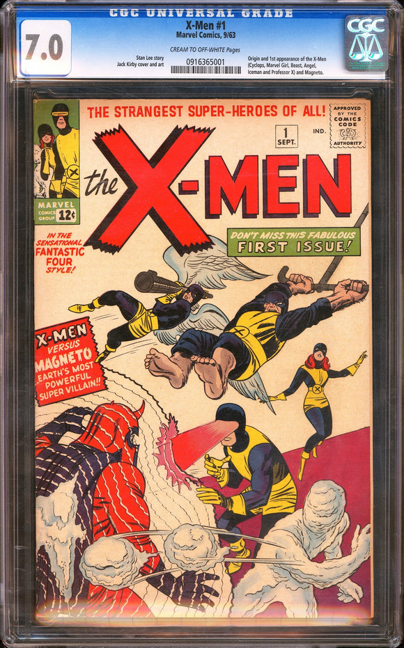 X-Men #1 CGC 7.0 (1963) Origin & 1st Appearance of the X-Men!
