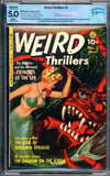 Weird Thrillers #3 CBCS 5.0 (1952) RESTORED - Frank Brunner Collection!