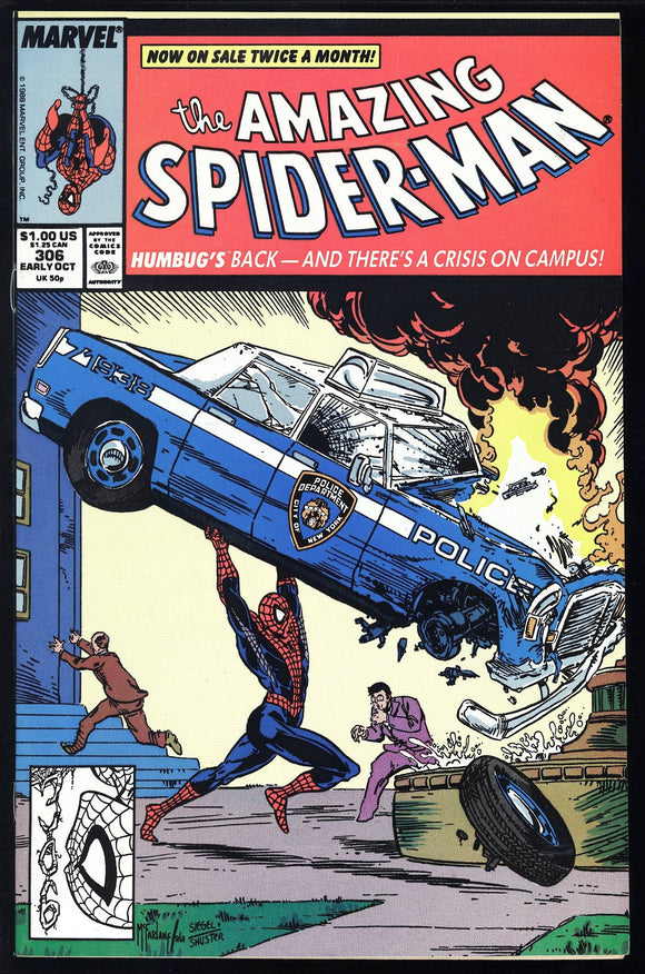 Amazing Spider-Man #306 Marvel 1988 (NM) Action Comics #1 Homage!