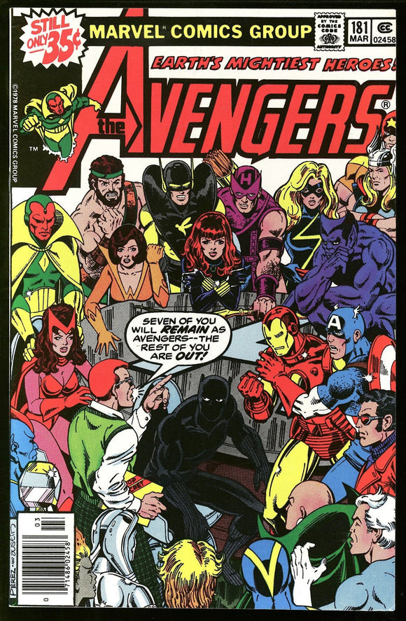 Avengers #181 Marvel Comics 1978 (NM) 1st Appearance of Scot Lang!