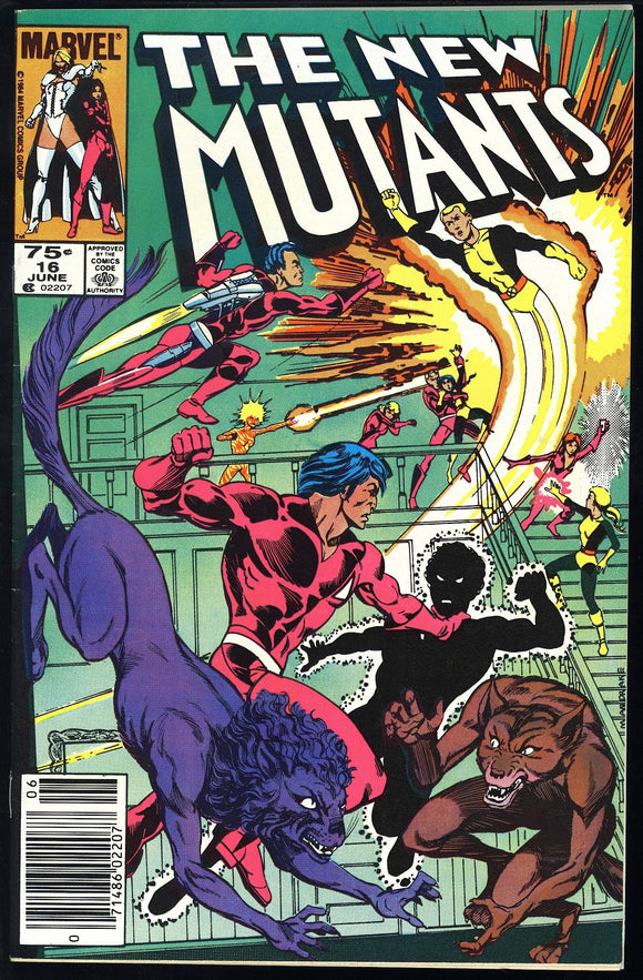 New Mutants #16 1984 (VF/NM) 1st Warpath! Canadian Price Variant!