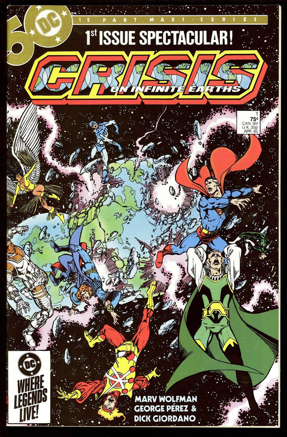 Crisis on Infinite Earths #1 DC 1984 (VF/NM) 1st App of Blue Beetle!