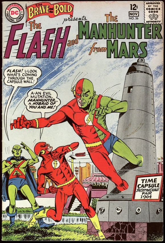 Brave and the Bold #56 DC 1964 (VG+) Martian Manhunter & Flash!