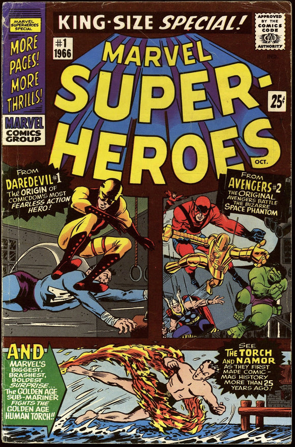 Marvel Super Heroes #1 1966 (FN-) 1st Marvel One-Shot!