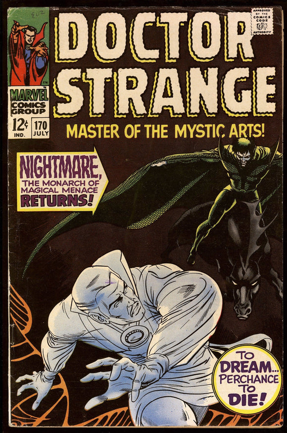 Doctor Strange #170 Marvel 1968 (FN) 2nd Appearance in Own Title!